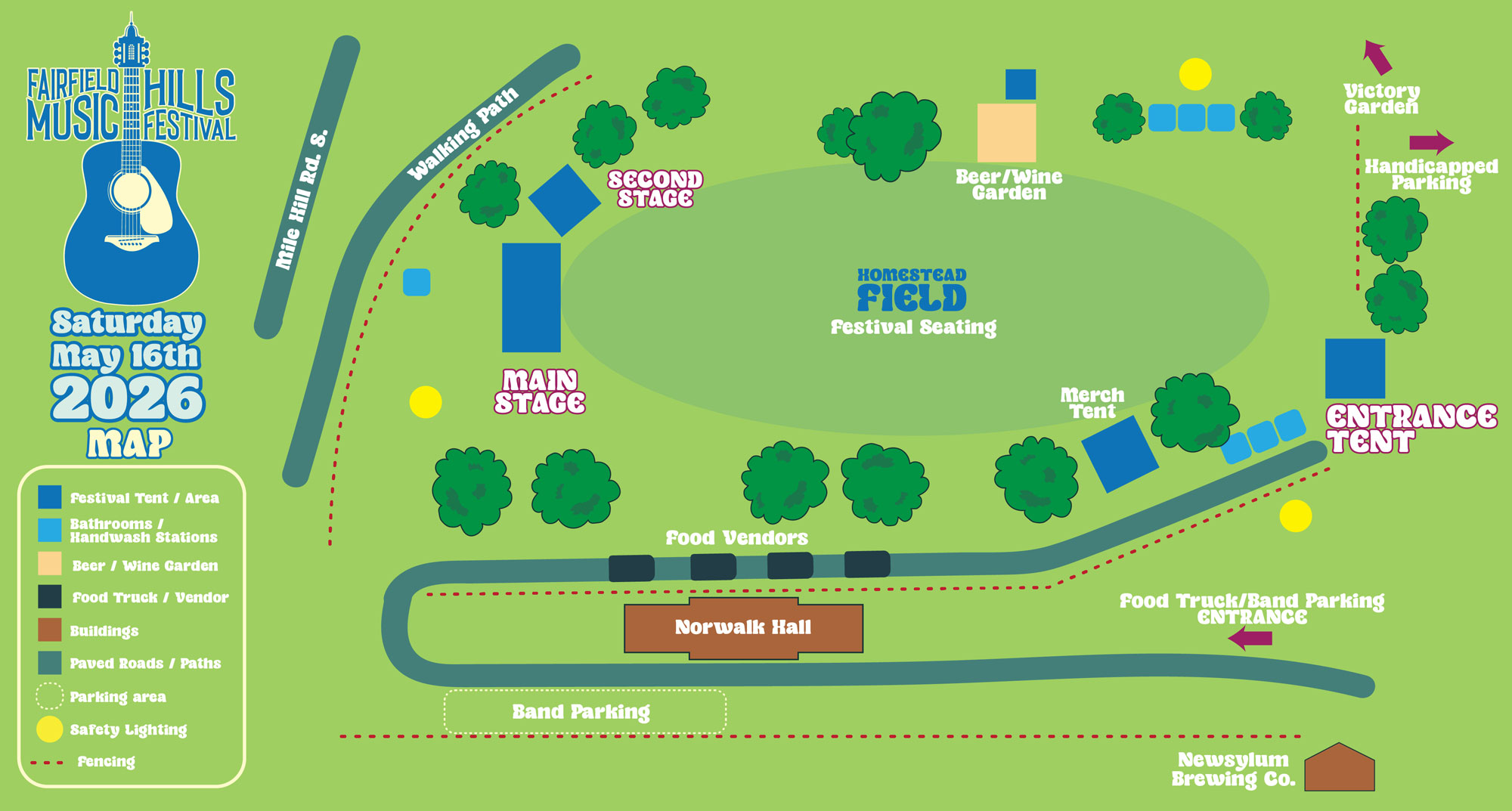 Fairfield Hills Music Festival Festival Grounds Map